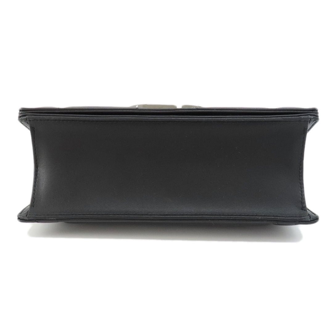 Christian Dior Shoulder Bag Calfskin black logo 2WAY