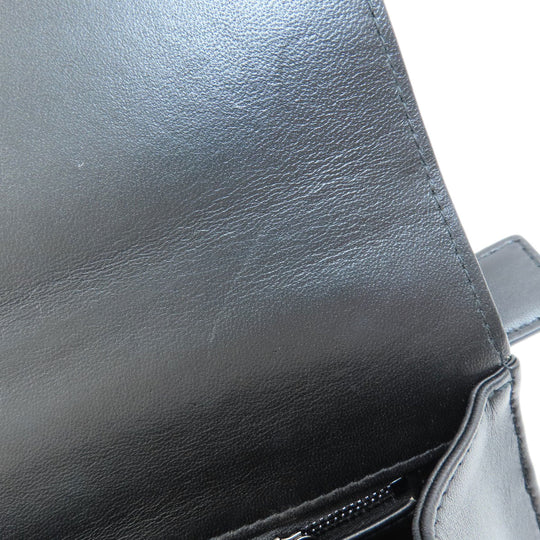 Christian Dior Shoulder Bag Calfskin black logo 2WAY