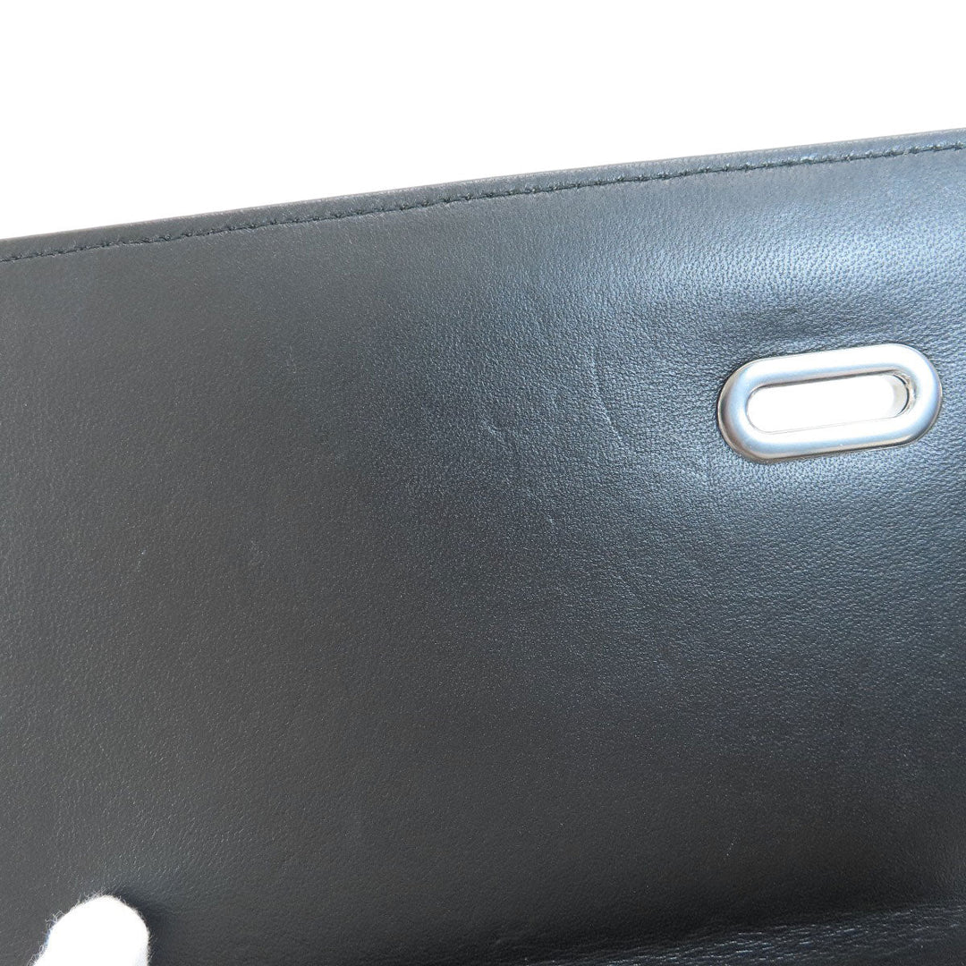 Christian Dior Shoulder Bag Calfskin black logo 2WAY