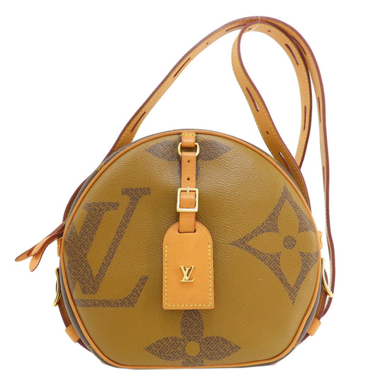 LOUIS VUITTON Shoulder Bag M44604 Giant monogram canvas Brown Bowt Chapot Supreme Women Used Authentic