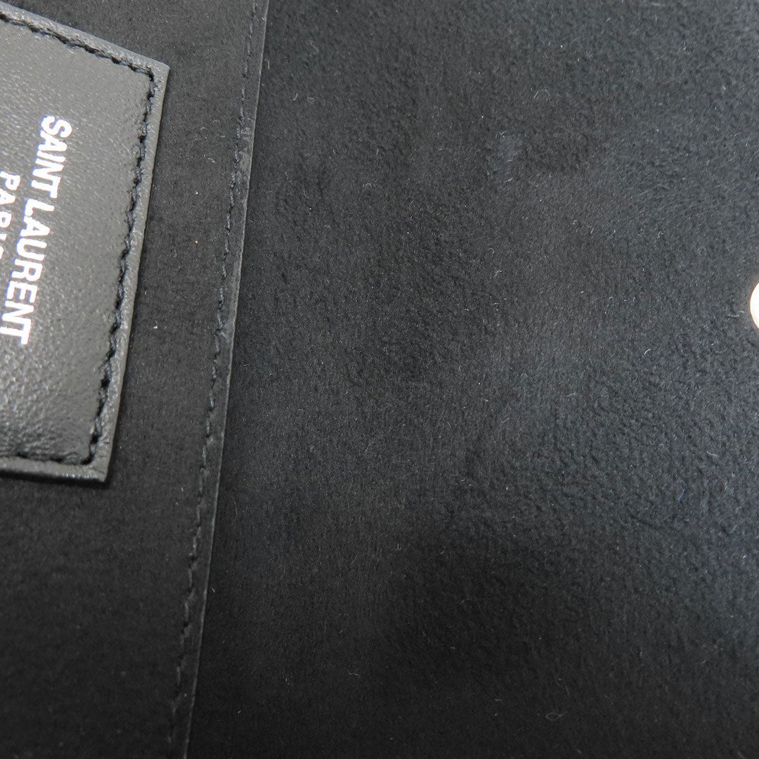SAINT LAURENT Tote Bag leather black Teddy tote