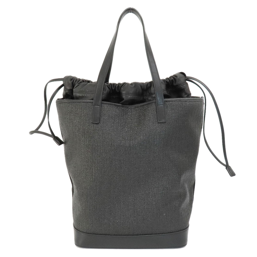 SAINT LAURENT Tote Bag leather black Teddy tote