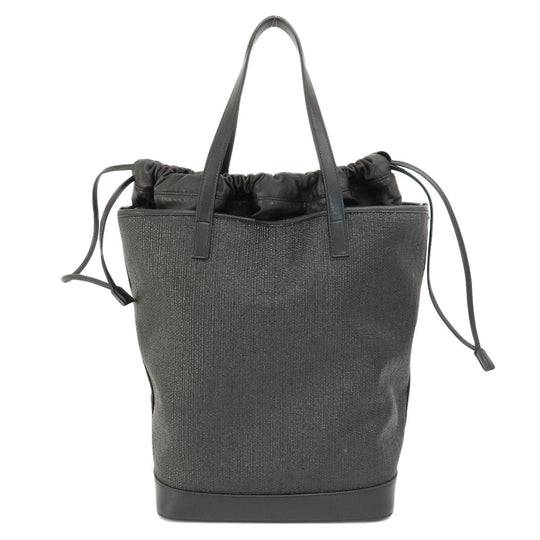 SAINT LAURENT Tote Bag leather black Teddy tote