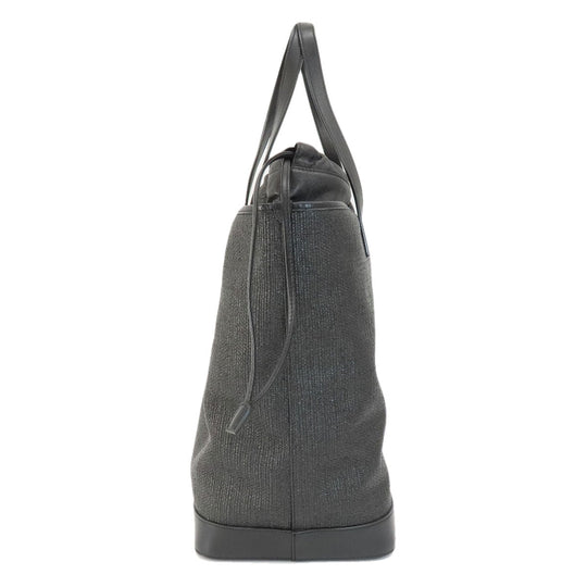 SAINT LAURENT Tote Bag leather black Teddy tote