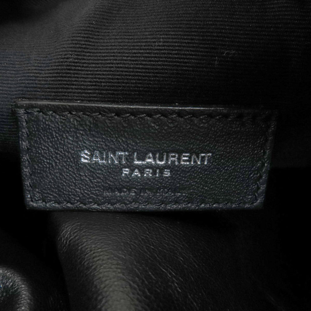 SAINT LAURENT Tote Bag leather black Teddy tote