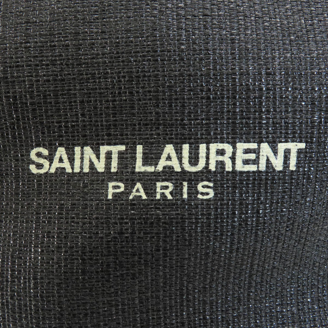 SAINT LAURENT Tote Bag leather black Teddy tote