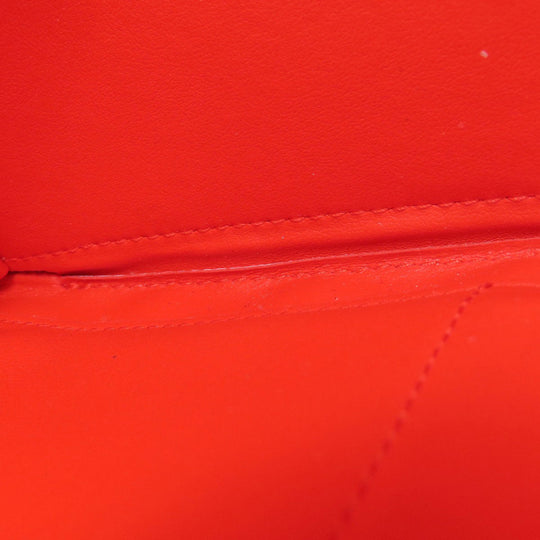 BOTTEGAVENETA Long Wallet Purse PVC Red Zip Around Women Used Authentic