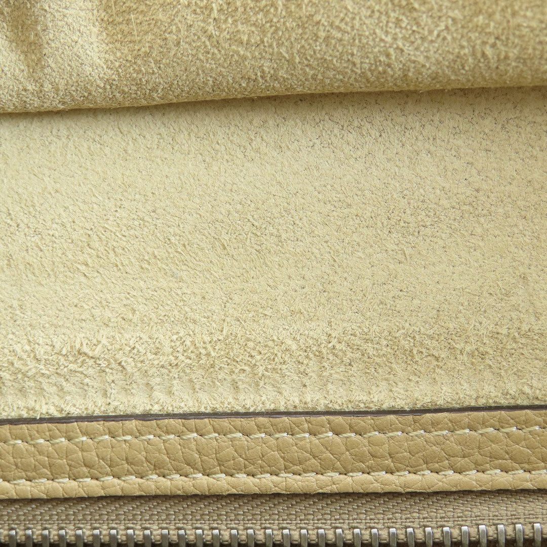 CELINE Tote Bag Calfskin beige Luggage micro Women Used Authentic