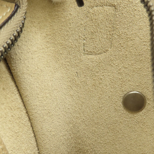 CELINE Tote Bag Calfskin beige Luggage micro Women Used Authentic