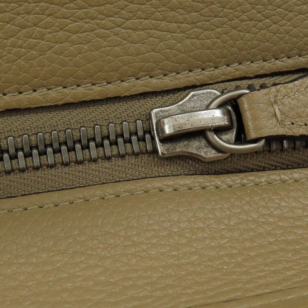 CELINE Tote Bag Calfskin beige Luggage micro Women Used Authentic