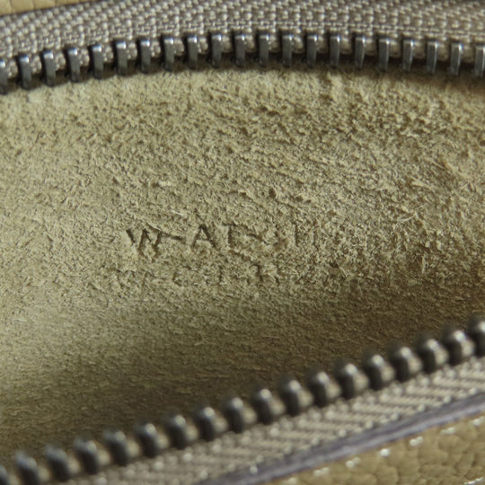 CELINE Tote Bag Calfskin beige Luggage micro Women Used Authentic