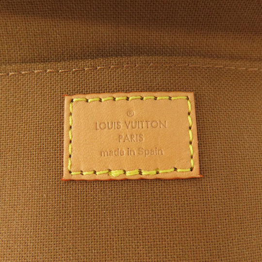 LOUIS VUITTON Handbag M69442 Monogram canvas Brown Petit Sac Plat Women Used Authentic