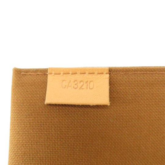 LOUIS VUITTON Handbag M69442 Monogram canvas Brown Petit Sac Plat Women Used Authentic