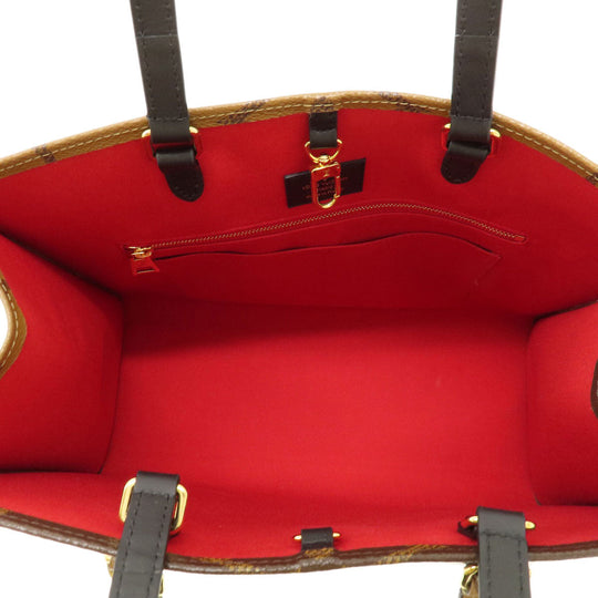 LOUIS VUITTON Tote Bag M45321 Monogram reverse Brown On the Go MM Monogram Giant Women Used Authentic