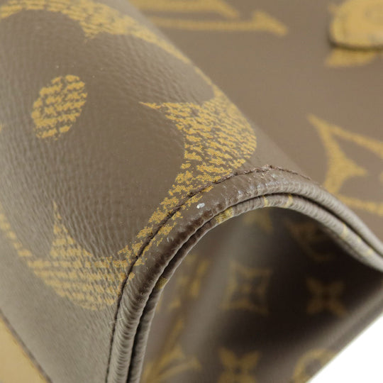LOUIS VUITTON Tote Bag M45321 Monogram reverse Brown On the Go MM Monogram Giant