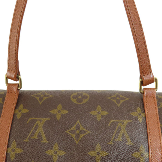 LOUIS VUITTON Handbag M51366 Monogram canvas Brown Papillon 26 Old Monog Lamb Women Used Authentic