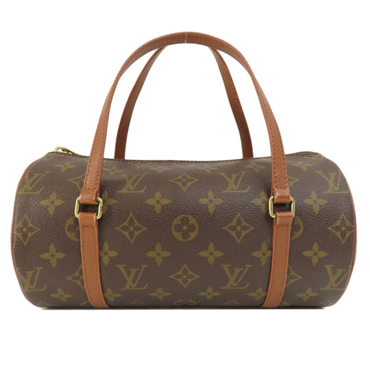 LOUIS VUITTON Handbag M51366 Monogram canvas Brown Papillon 26 Old Monog Lamb Women Used Authentic