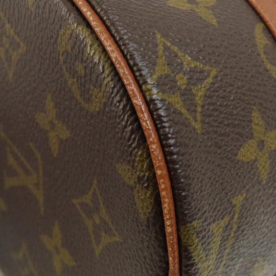 LOUIS VUITTON Handbag M51366 Monogram canvas Brown Papillon 26 Old Monog Lamb Women Used Authentic