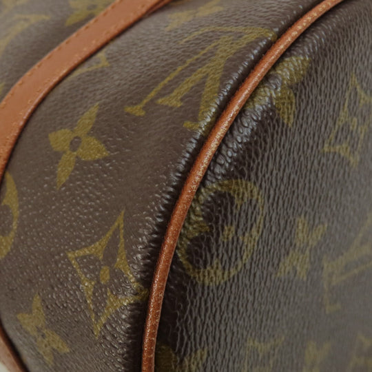 LOUIS VUITTON Handbag M51366 Monogram canvas Brown Papillon 26 Old Monog Lamb Women Used Authentic