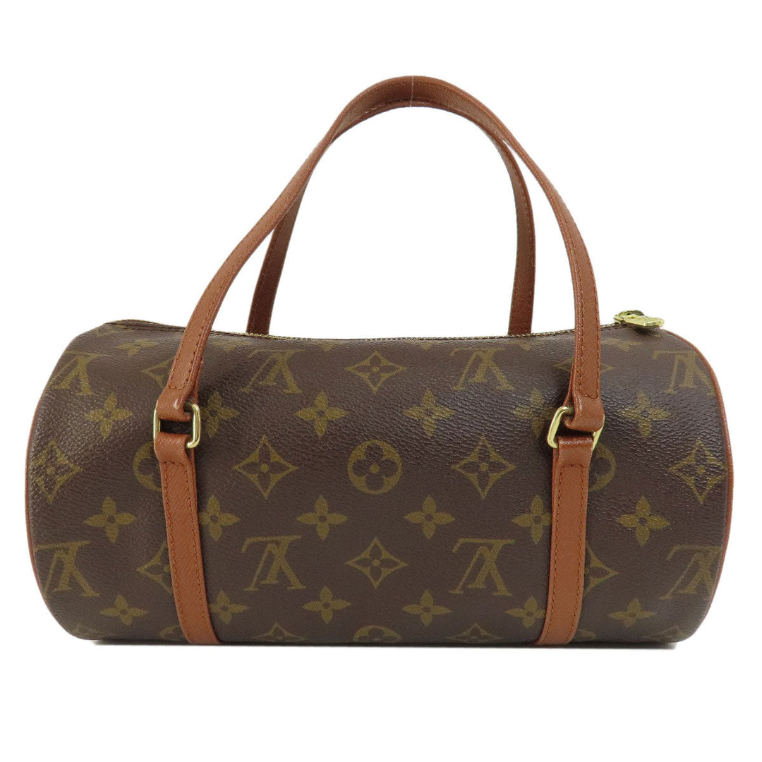 LOUIS VUITTON Handbag M51366 Monogram canvas Brown Papillon 26 Old Monog Lamb Women Used Authentic