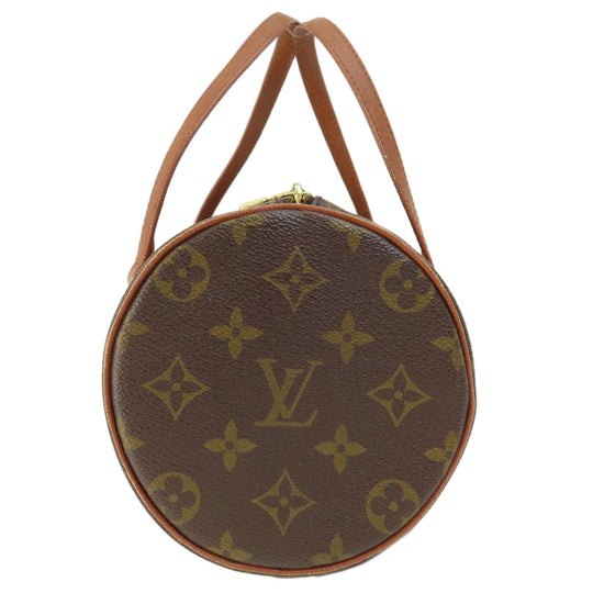 LOUIS VUITTON Handbag M51366 Monogram canvas Brown Papillon 26 Old Monog Lamb Women Used Authentic