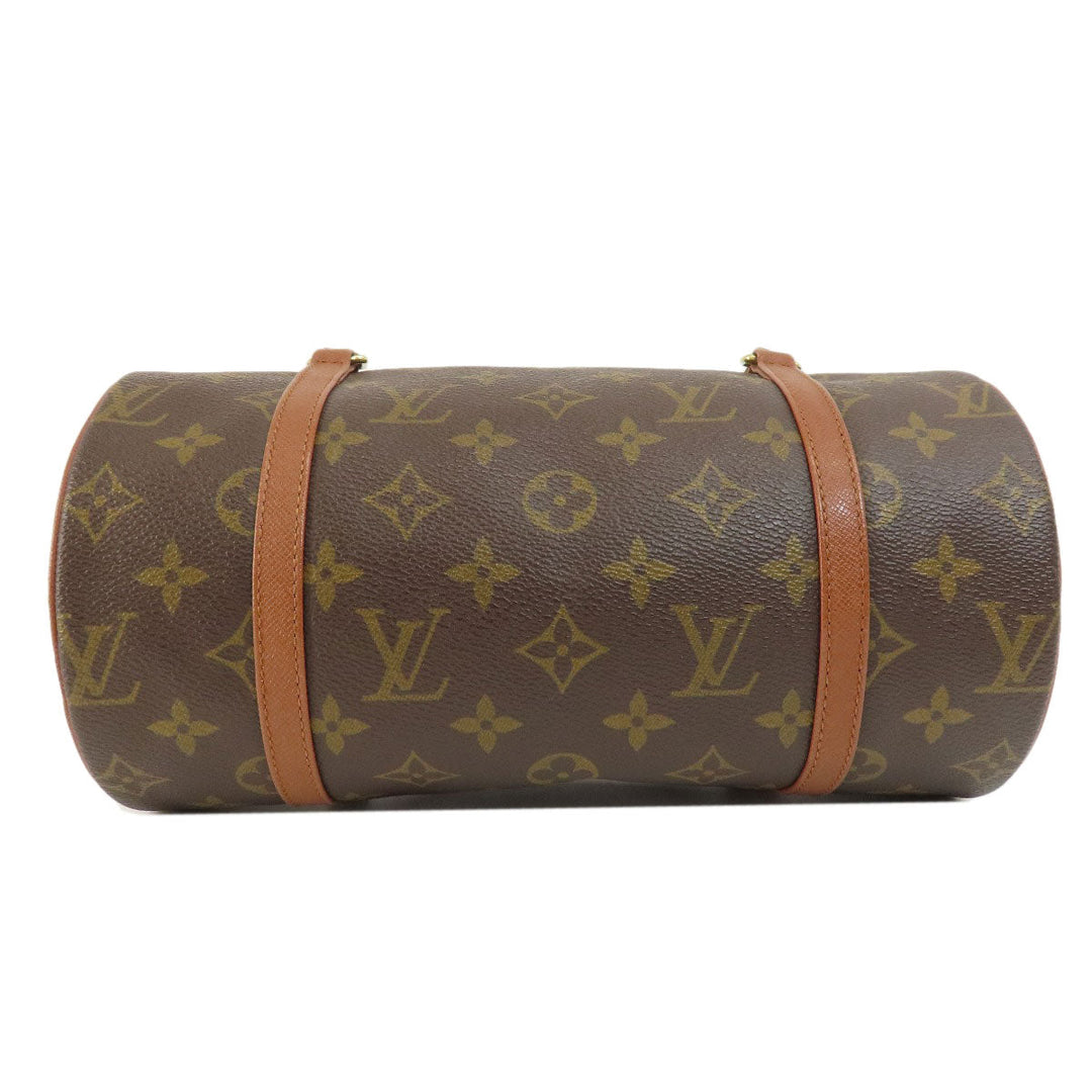 LOUIS VUITTON Handbag M51366 Monogram canvas Brown Papillon 26 Old Monog Lamb Women Used Authentic