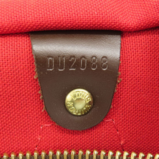 LOUIS VUITTON Boston Duffel bag N41531 Damier canvas Brown Speedy 30 Damier Ebenu Women Used Authentic