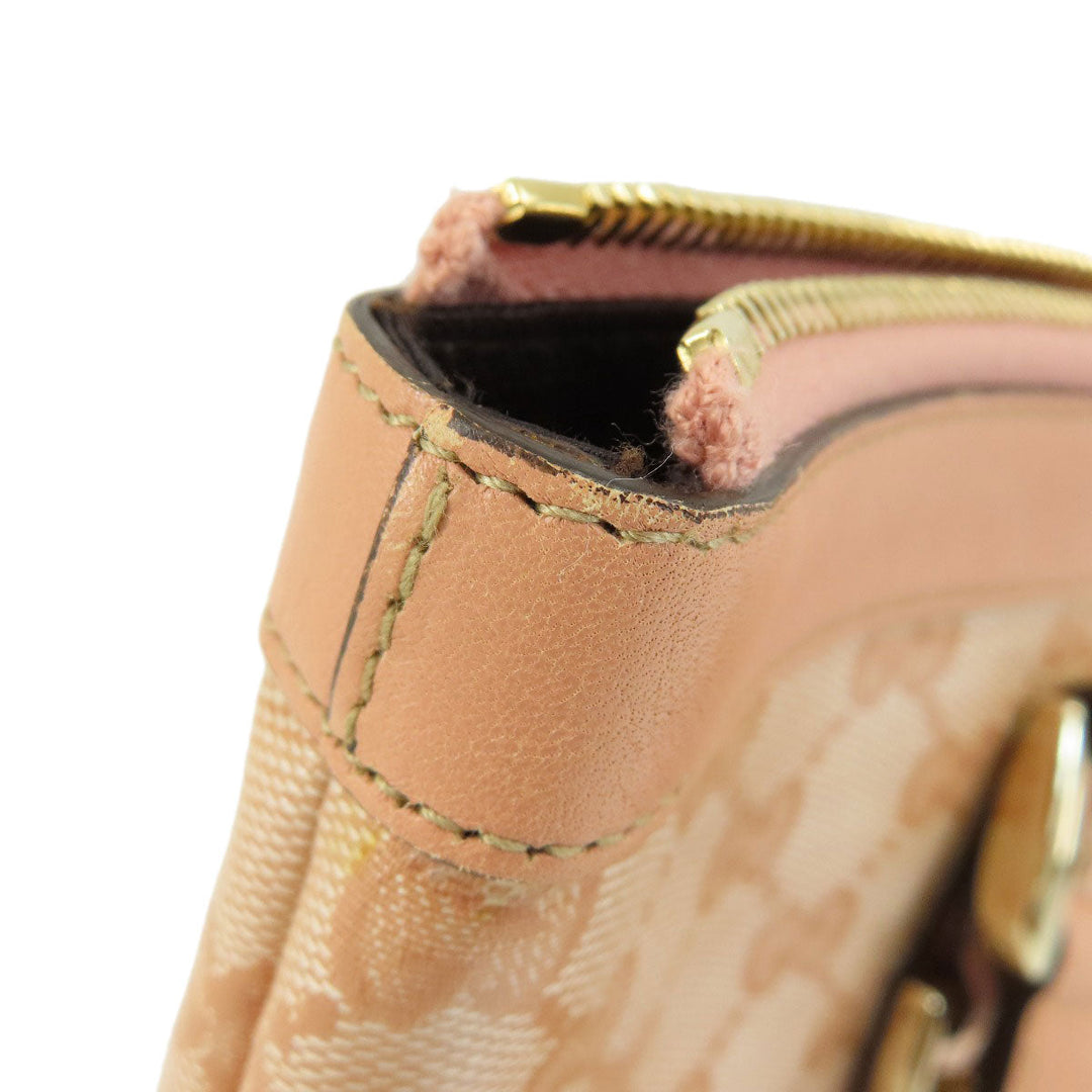 GUCCI Handbag 141470 Coated canvas pink GG crystal Women Used Authentic