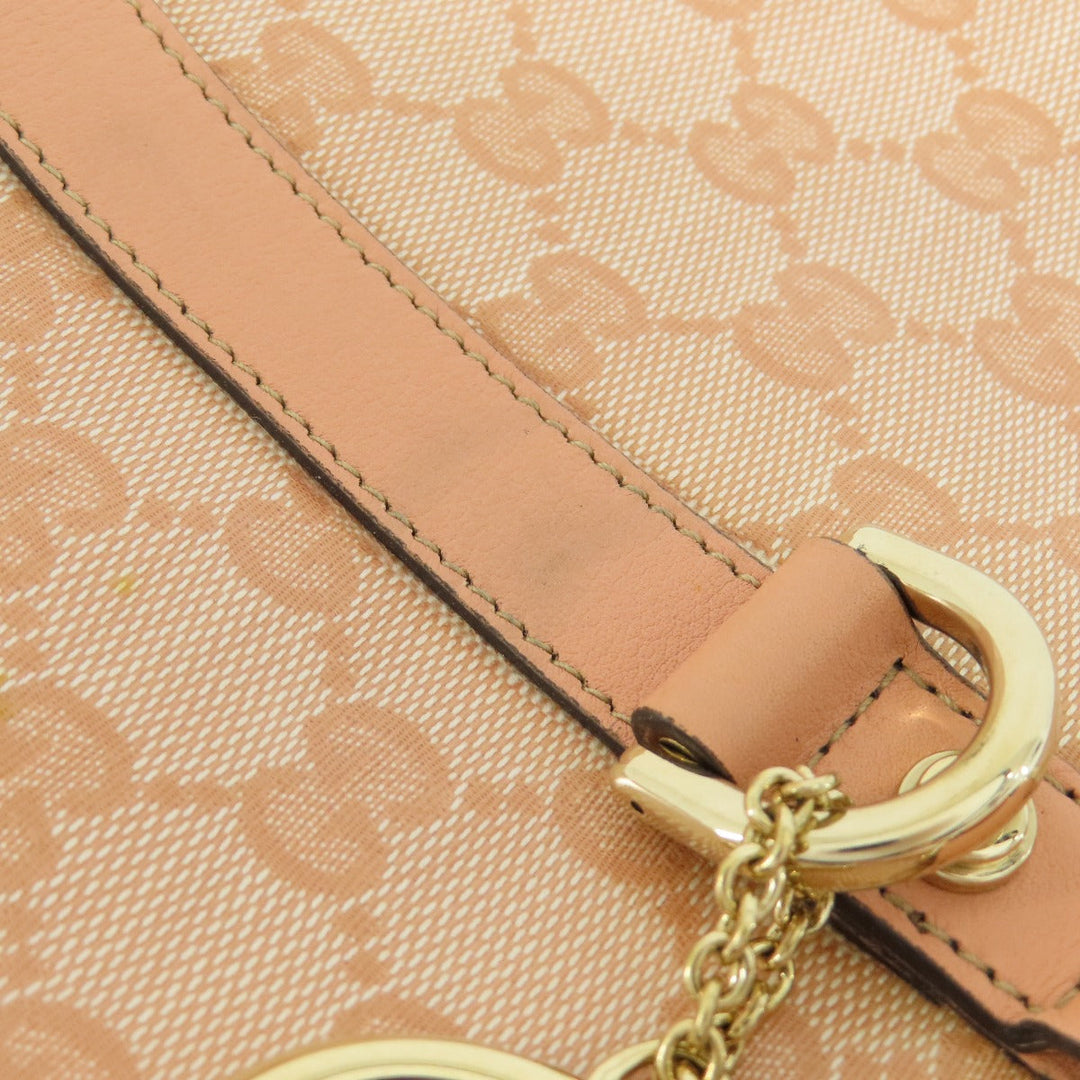 GUCCI Handbag 141470 Coated canvas pink GG crystal Women Used Authentic