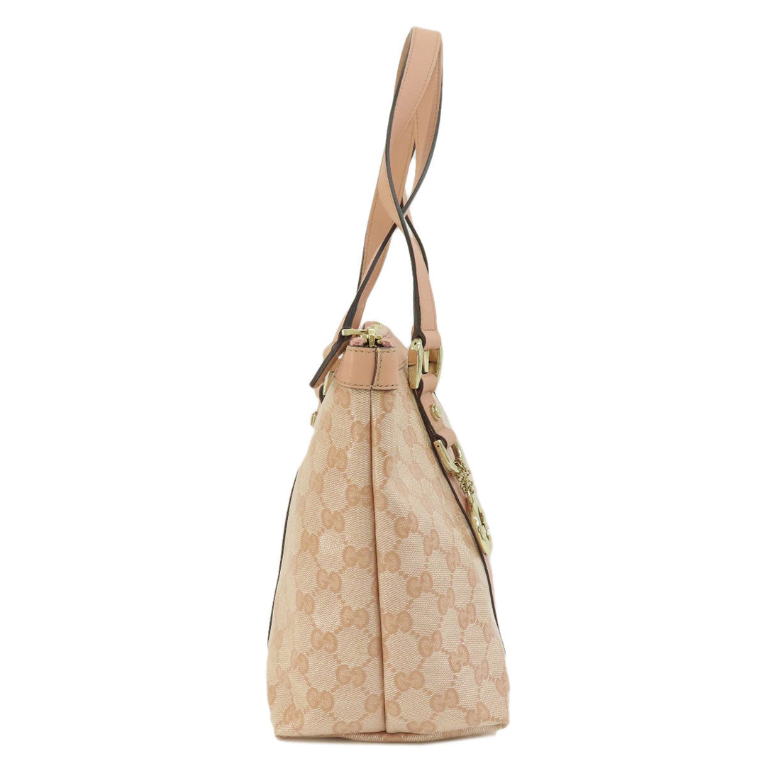 GUCCI Handbag 141470 Coated canvas pink GG crystal Women Used Authentic