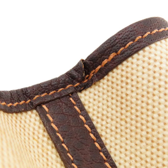 HERMES Tote Bag Tower ash beige Garden Party PM Natural SilverMetal