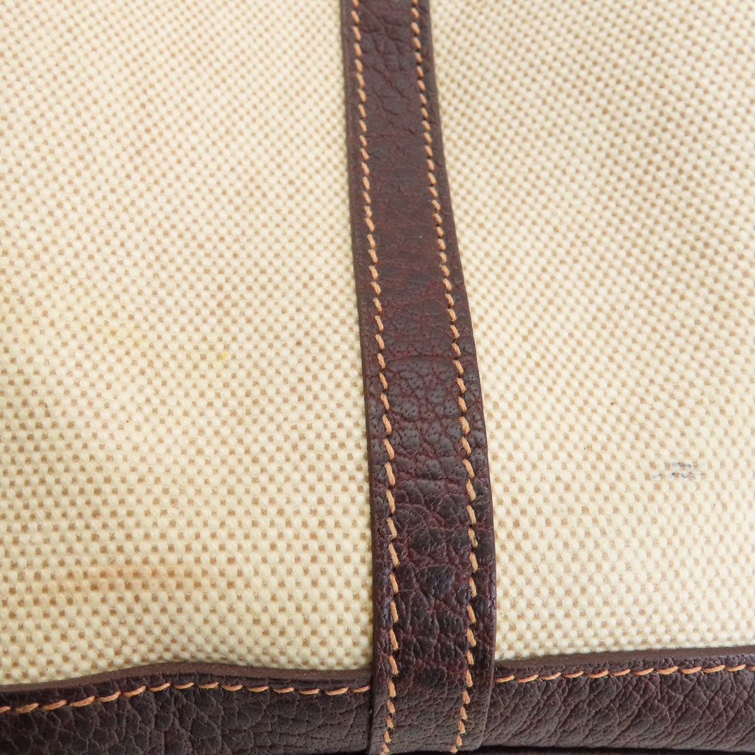 HERMES Tote Bag Tower ash beige Garden Party PM Natural SilverMetal