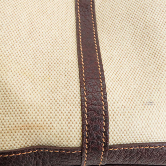 HERMES Tote Bag Tower ash beige Garden Party PM Natural SilverMetal