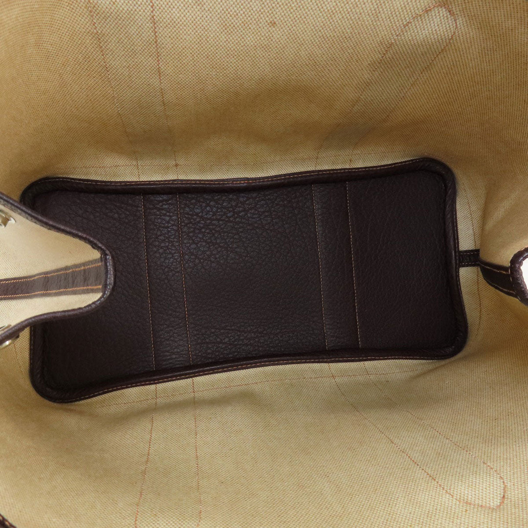 HERMES Tote Bag Tower ash beige Garden Party PM Natural SilverMetal