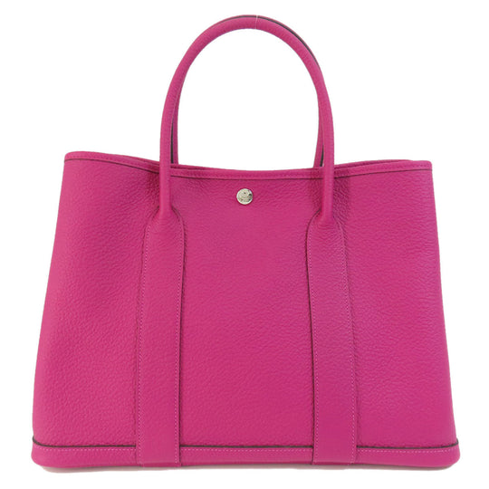 HERMES Handbag Negonda purple Garden Party PM Rose Purple SilverMetal