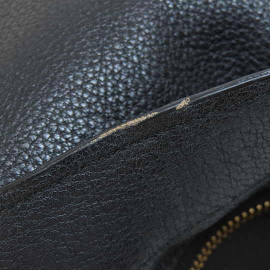 COACH Handbag F36628 leather black logo Women Used Authentic