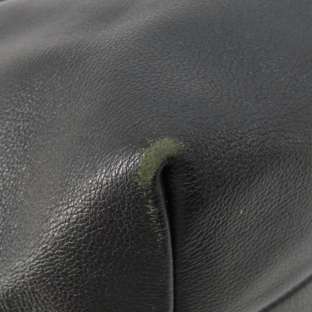 COACH Handbag F36628 leather black logo Women Used Authentic