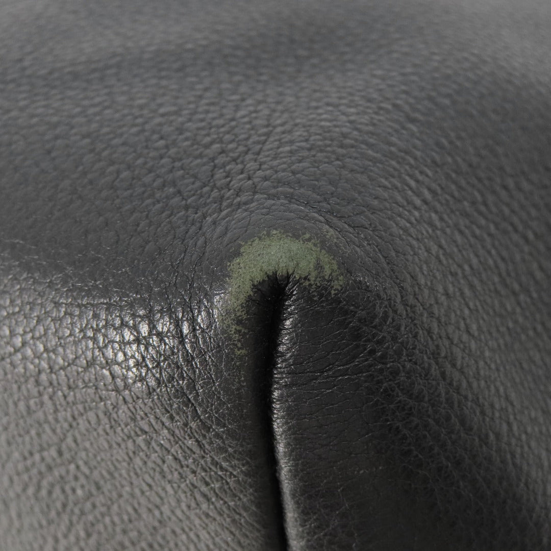 COACH Handbag F36628 leather black logo Women Used Authentic