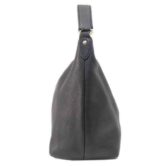 COACH Handbag F36628 leather black logo Women Used Authentic