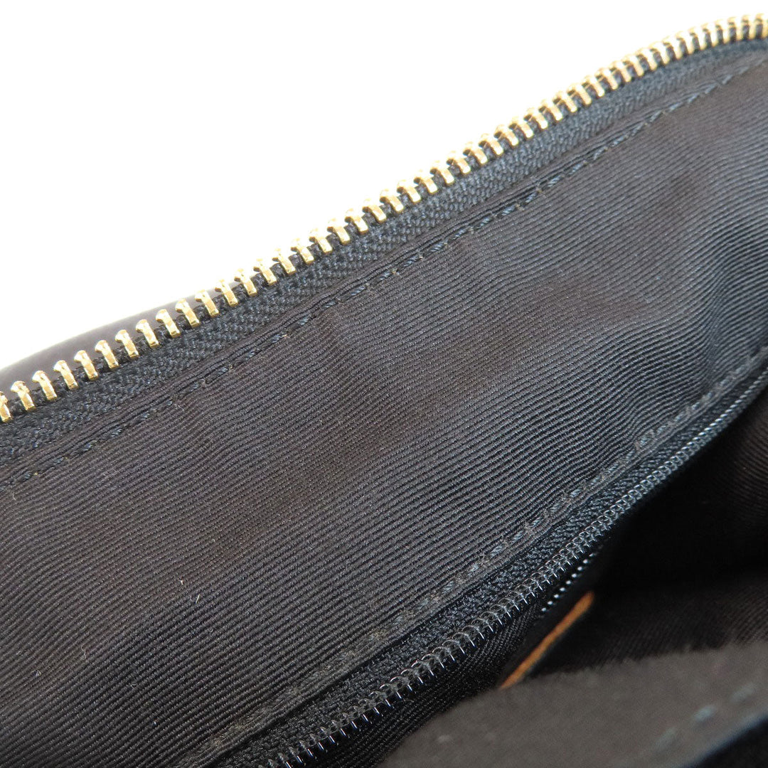 COACH Handbag F36628 leather black logo Women Used Authentic