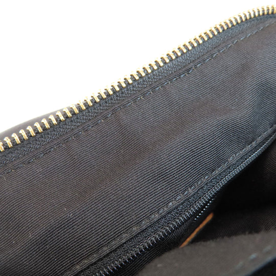 COACH Handbag F36628 leather black logo Women Used Authentic