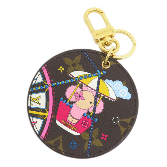 LOUIS VUITTON key ring M69855 Monogram canvas Brown Portocre Irustre Vivienne Women Used Authentic