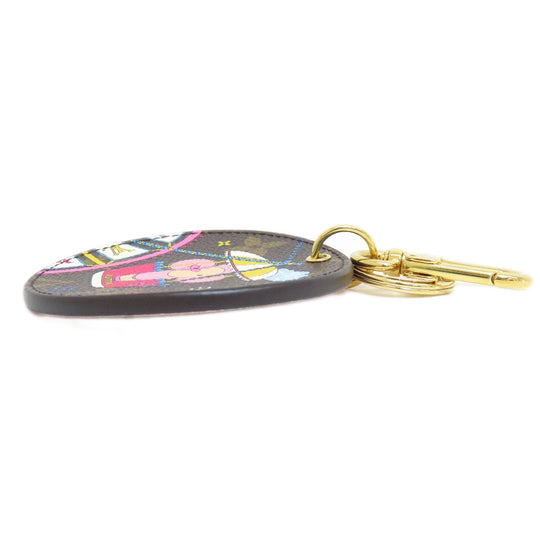 LOUIS VUITTON key ring M69855 Monogram canvas Brown Portocre Irustre Vivienne Women Used Authentic