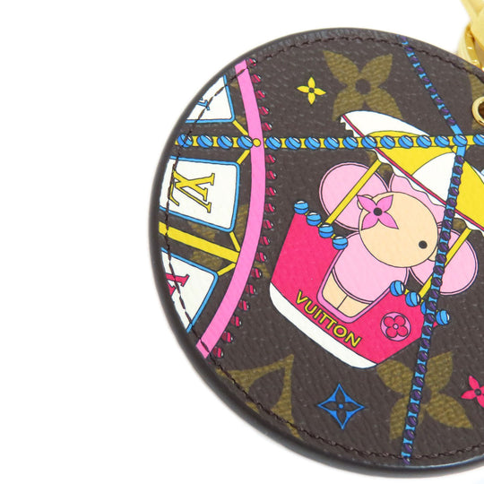 LOUIS VUITTON key ring M69855 Monogram canvas Brown Portocre Irustre Vivienne Women Used Authentic