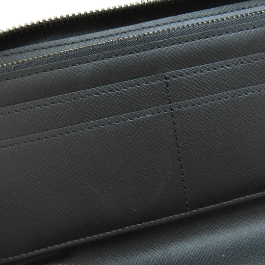 LOUIS VUITTON Long Wallet Purse M62295 Monogram Eclipse black Zippy Wallet Vertical Eclipse mens Used Authentic