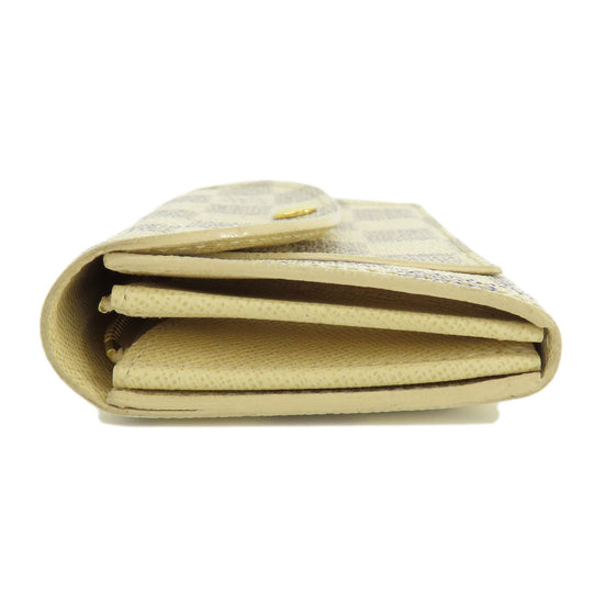LOUIS VUITTON Coin case M9835 Damier canvas white Santur Pochette Solo Damier Azur Women Used Authentic