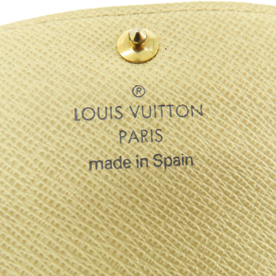 LOUIS VUITTON Coin case M9835 Damier canvas white Santur Pochette Solo Damier Azur Women Used Authentic