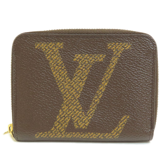 LOUIS VUITTON Coin case M69354 Giant monogram canvas Brown Zippy Coin Purse Monogram Giant Women Used Authentic