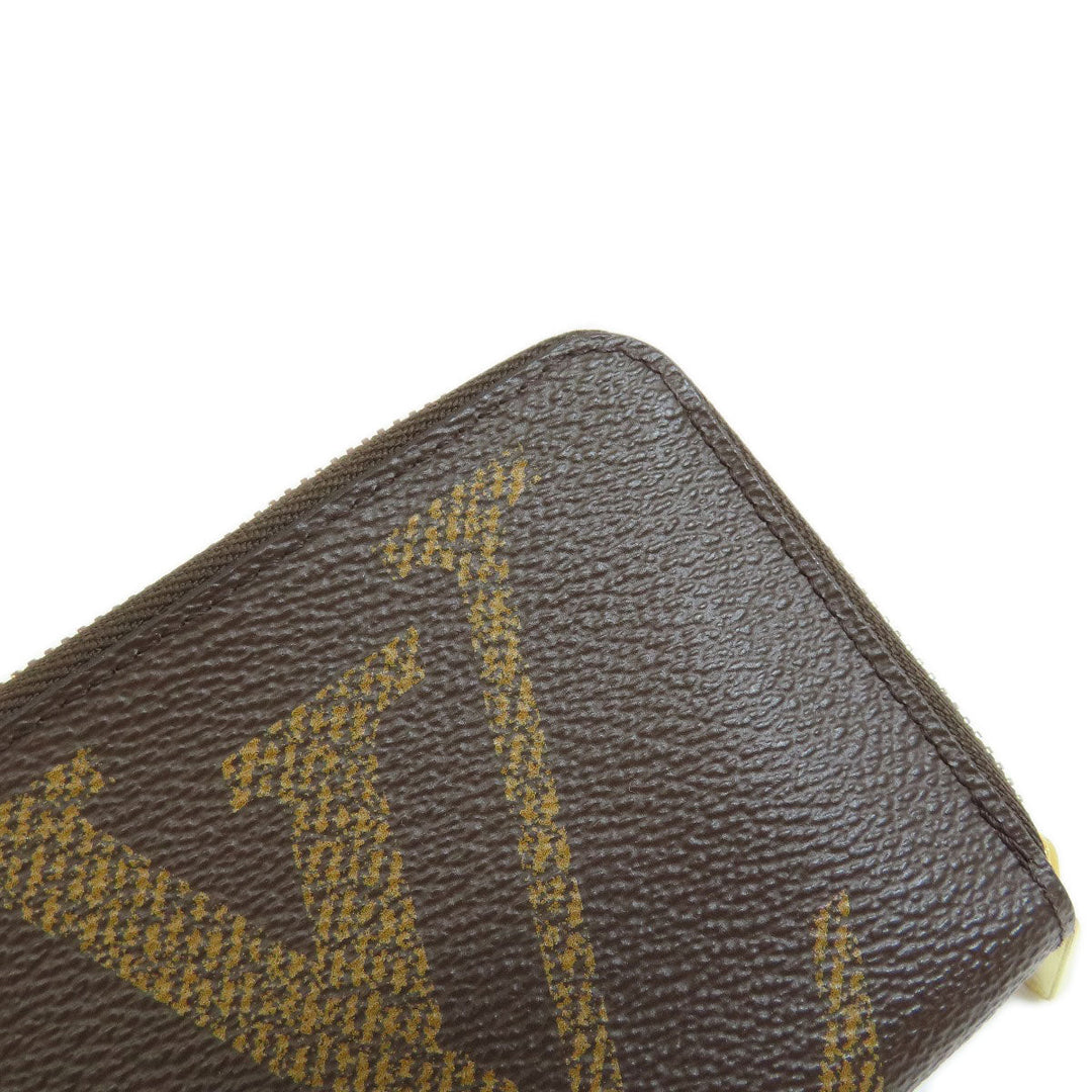 LOUIS VUITTON Coin case M69354 Giant monogram canvas Brown Zippy Coin Purse Monogram Giant Women Used Authentic