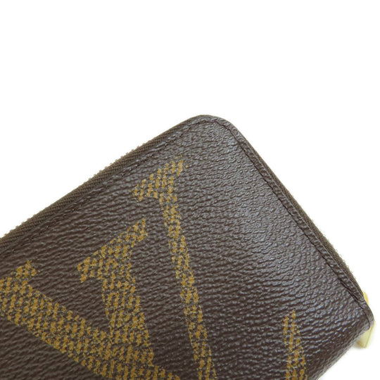 LOUIS VUITTON Coin case M69354 Giant monogram canvas Brown Zippy Coin Purse Monogram Giant Women Used Authentic